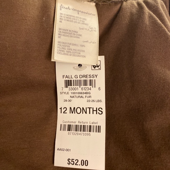 Faux Fur Coat - Picture 3 of 3